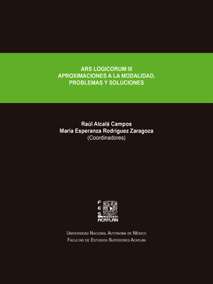 cover image of ARS LOGICORUM III. Aproximaciones a la modalidad, problemas y soluciones